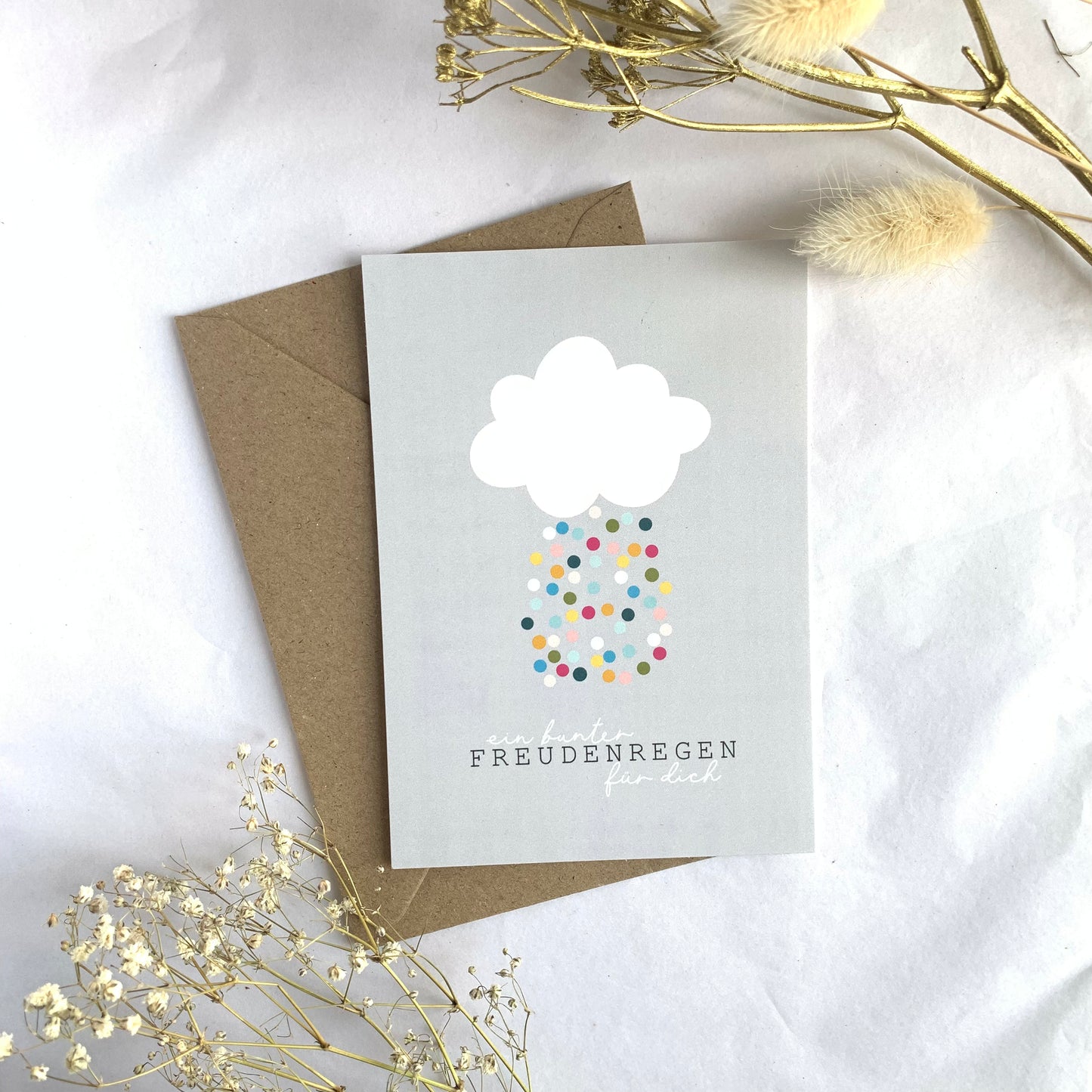 Postkarte 'Freudenregen'