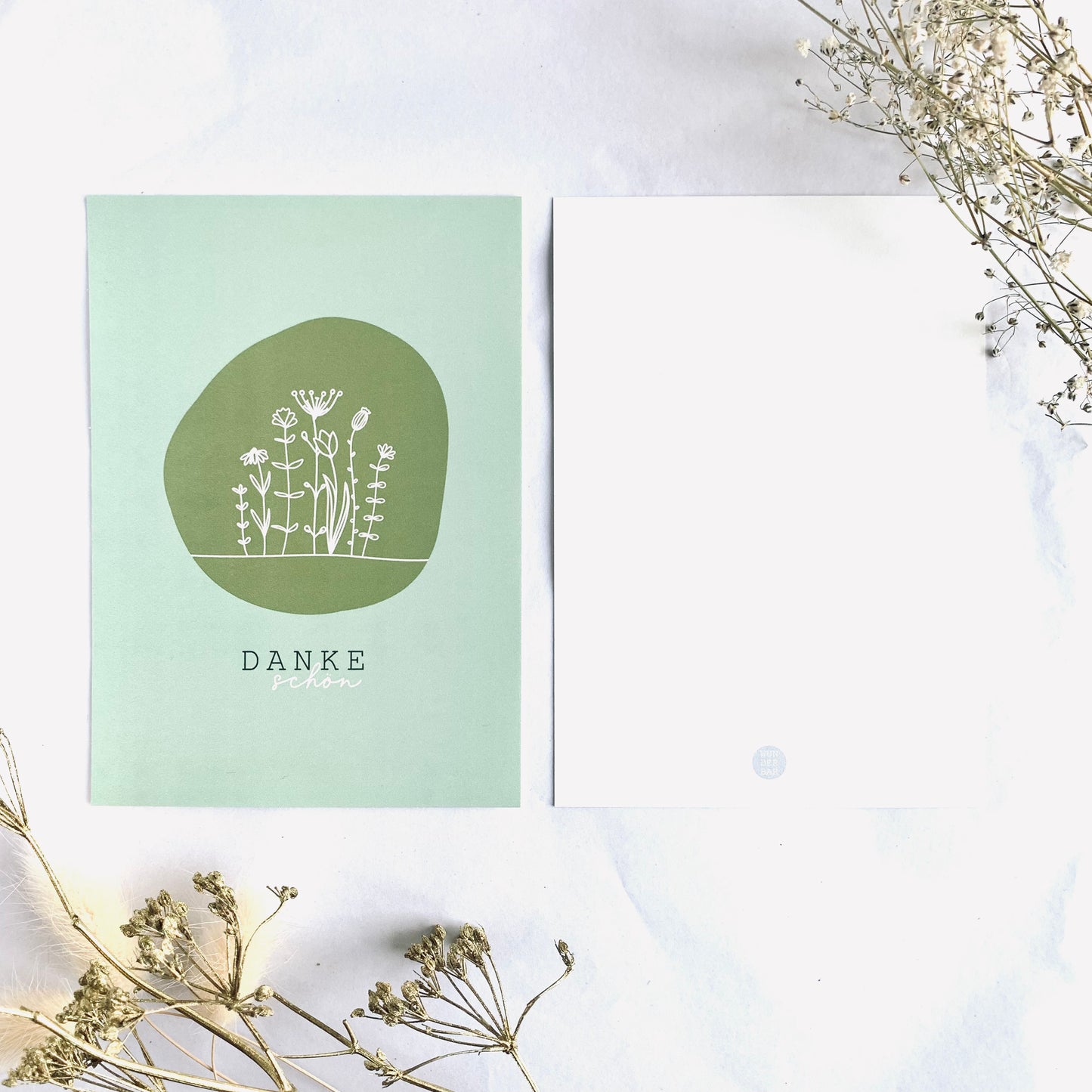Postkarte 'Danke schön'