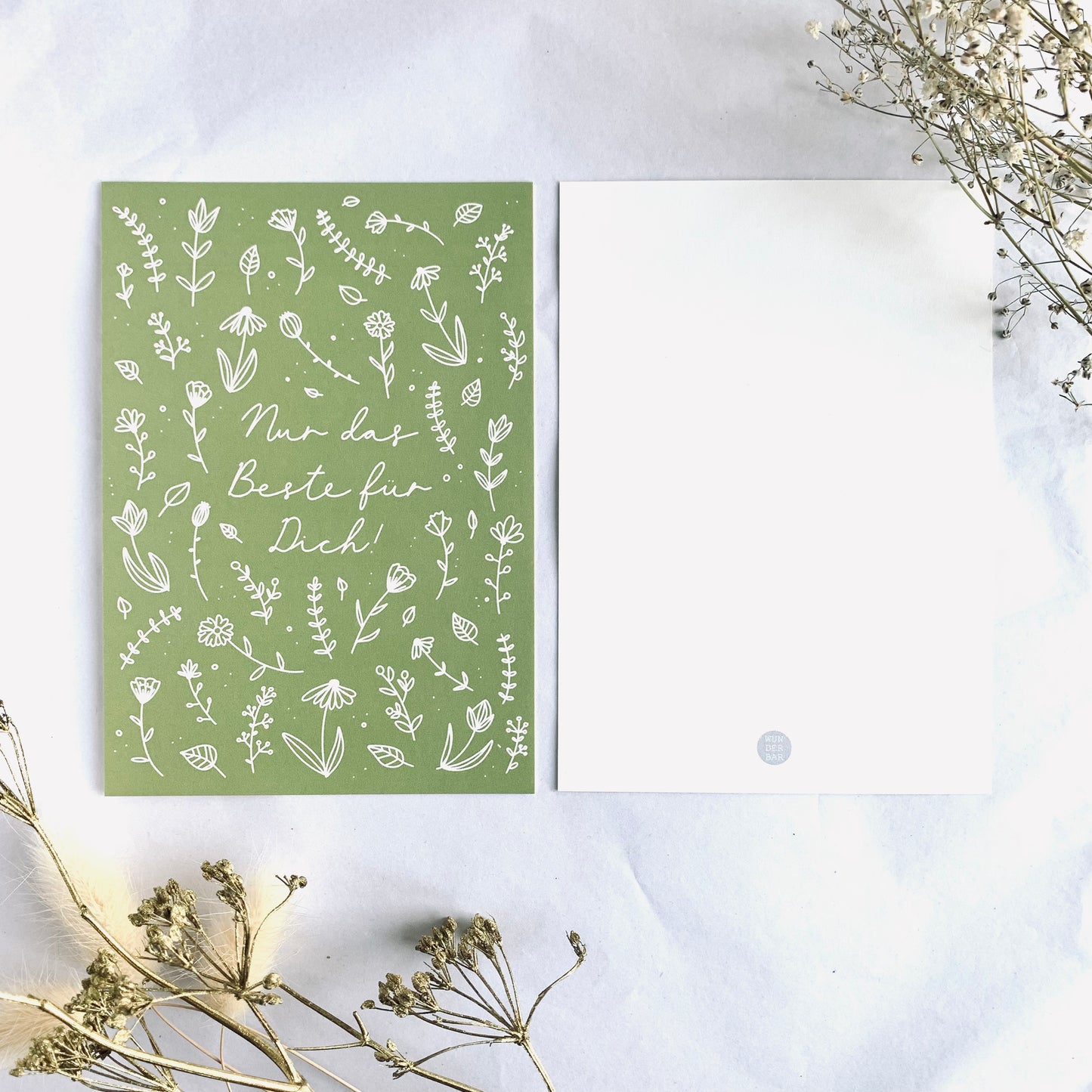 Postkarte 'Nur das Beste'