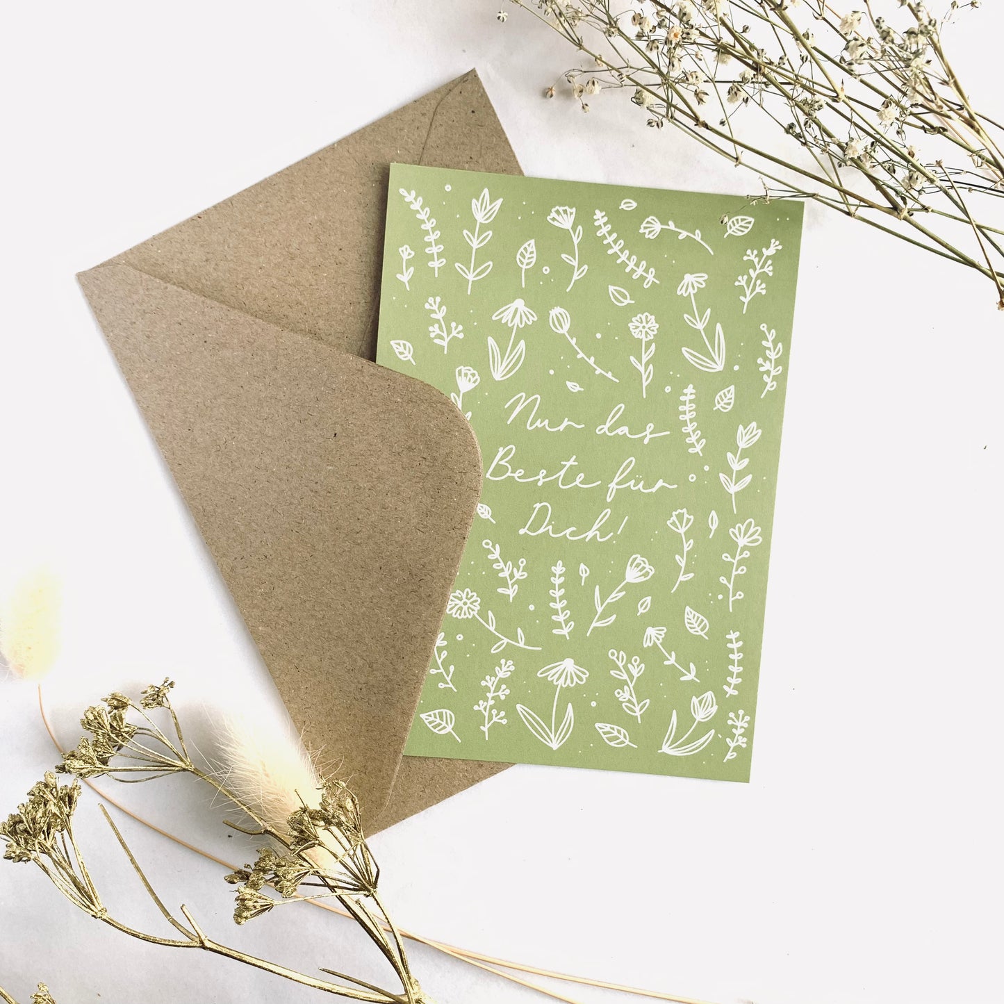 Postkarte 'Nur das Beste'