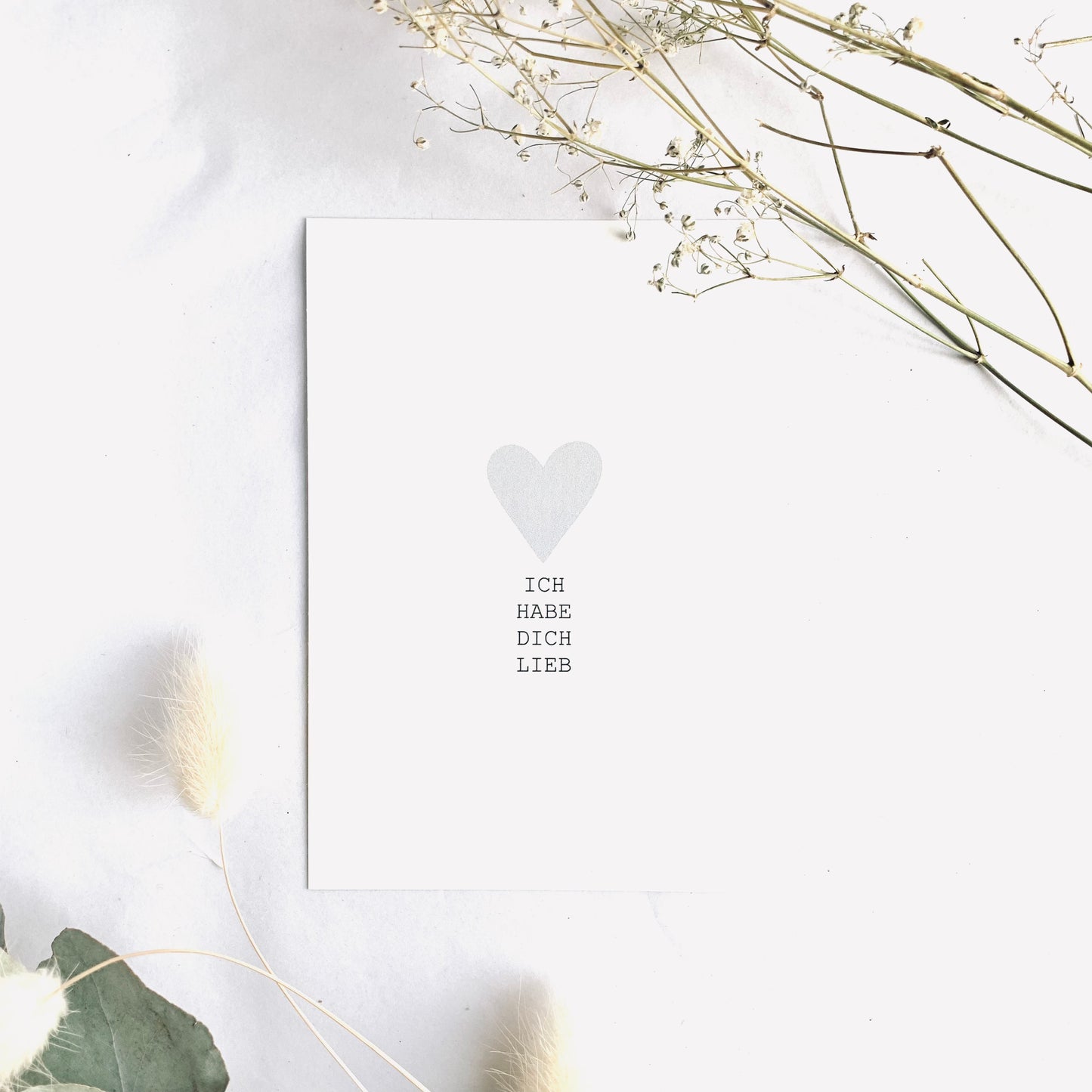Postkarte 'Ich habe Dich lieb'