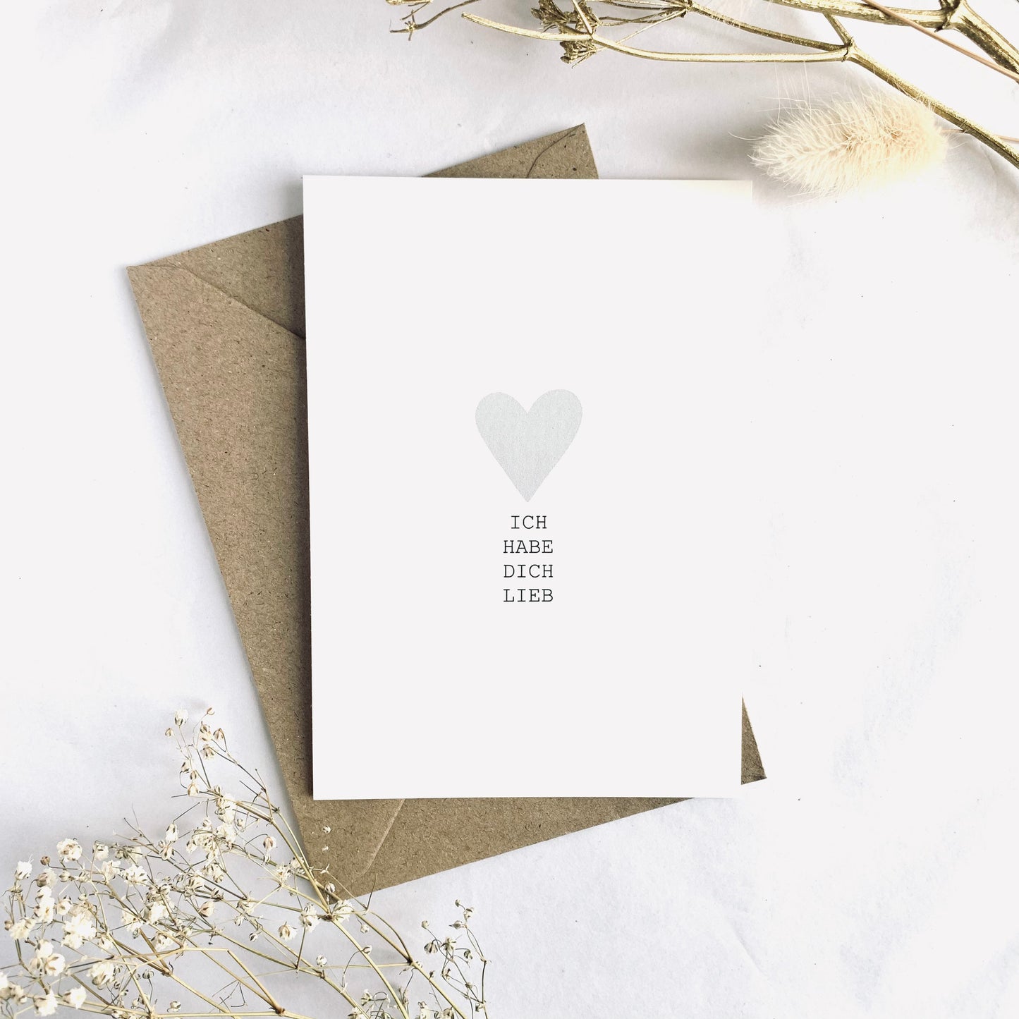 Postkarte 'Ich habe Dich lieb'