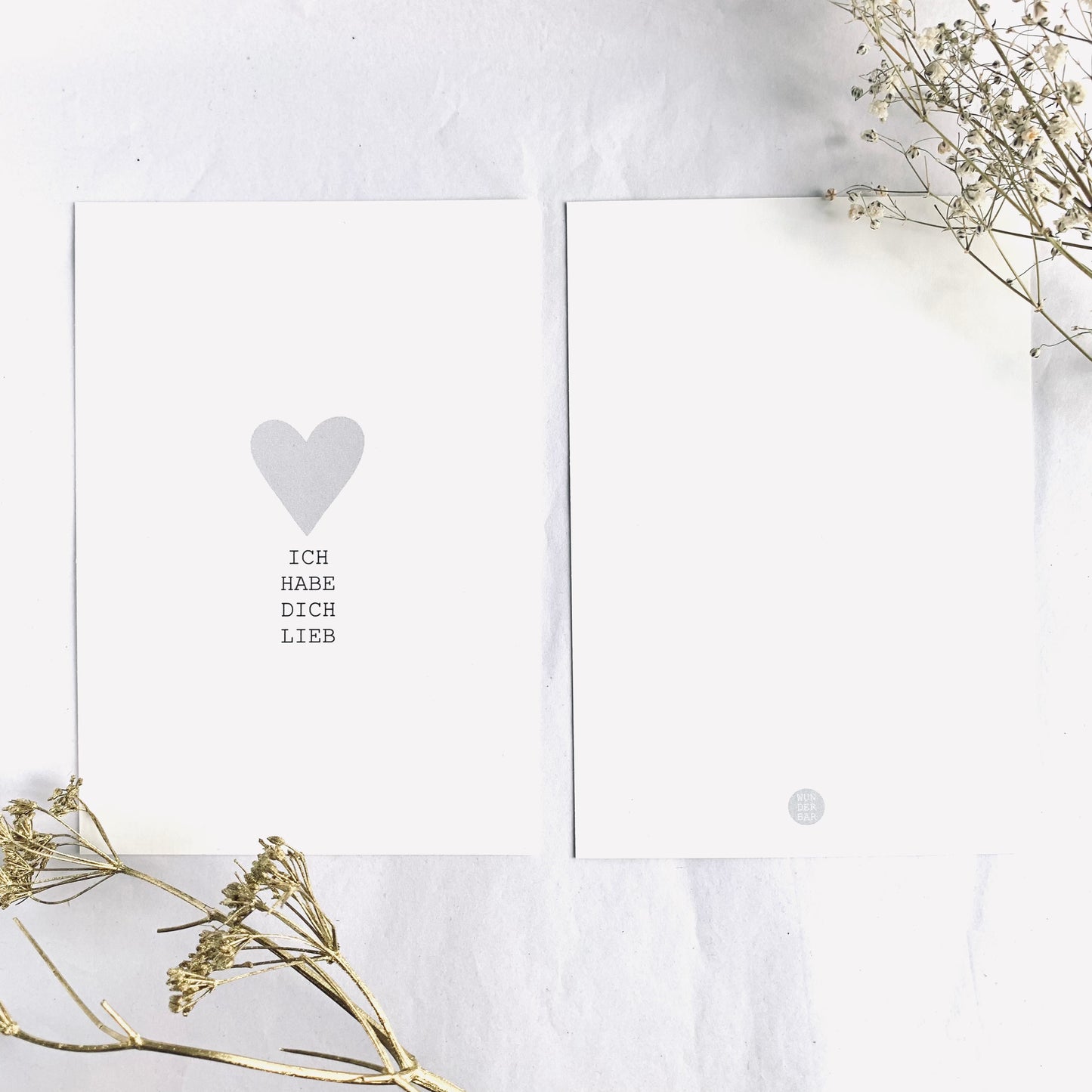 Postkarte 'Ich habe Dich lieb'