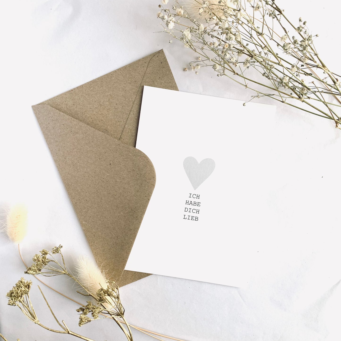 Postkarte 'Ich habe Dich lieb'