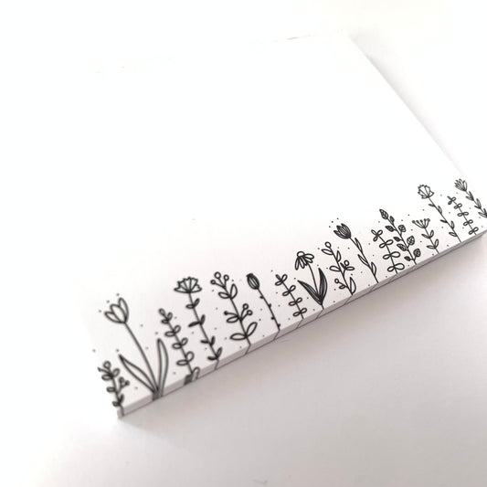 Notizblock / Memopad 'Blumenwiese'