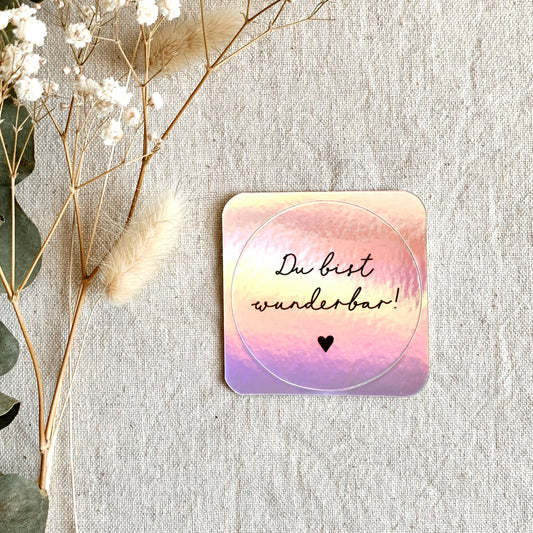 Sticker 'Du bist wunderbar'