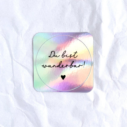Sticker 'Du bist wunderbar'