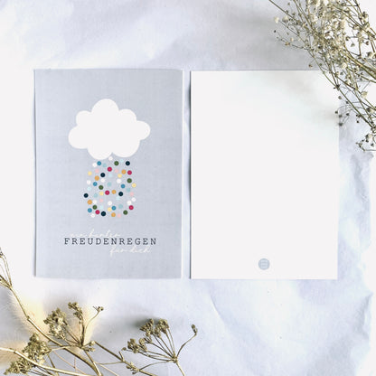 Postkarte 'Freudenregen'