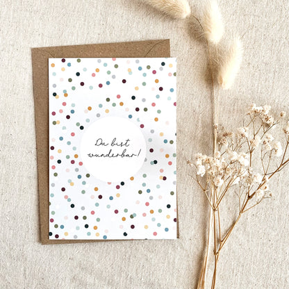 Postkarte 'Du bist wunderbar'