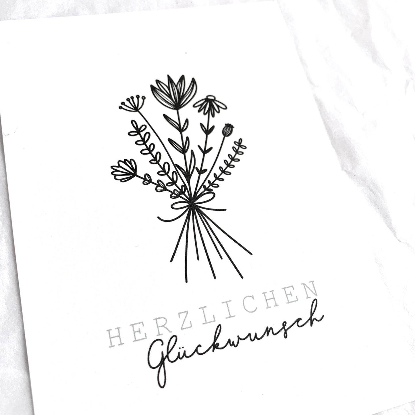 Postkarte 'Blumenstrauß'