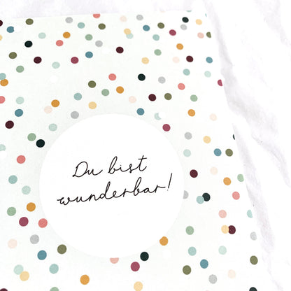 Postkarte 'Du bist wunderbar'