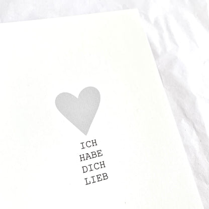 Postkarte 'Ich habe Dich lieb'