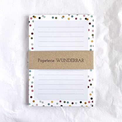 Notizblock 'Konfetti'