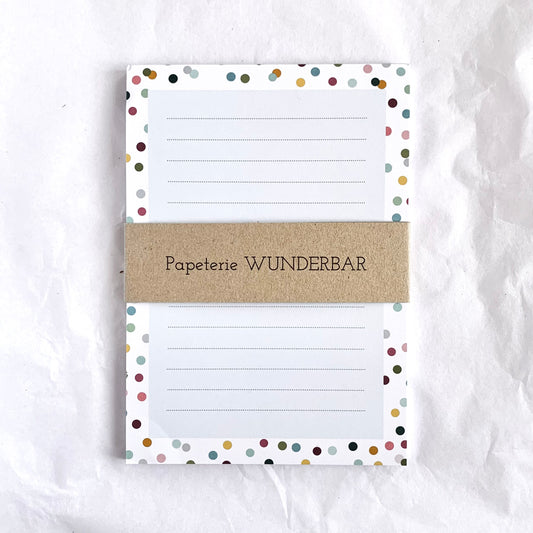 Notizblock 'Konfetti'