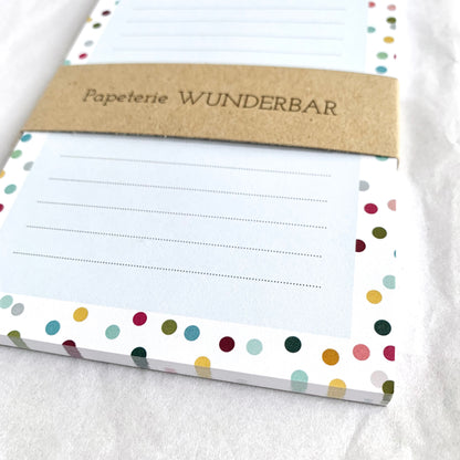 Notizblock 'Konfetti'