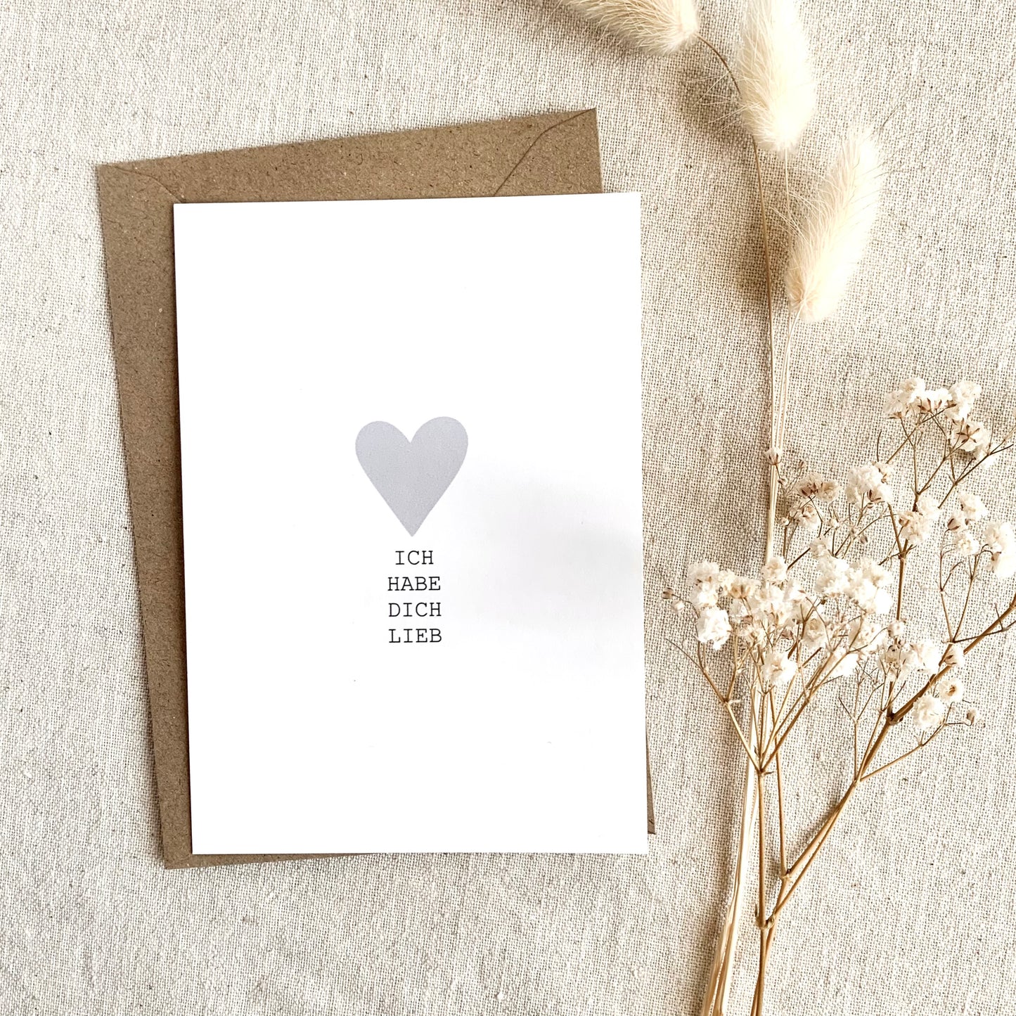 Postkarte 'Ich habe Dich lieb'