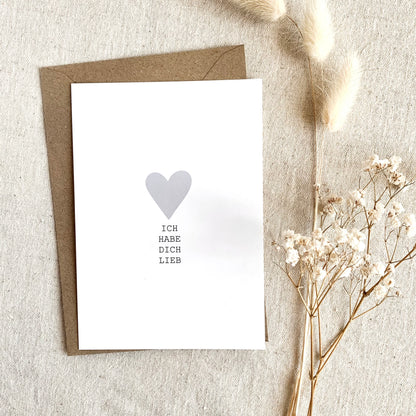 Postkarte 'Ich habe Dich lieb'