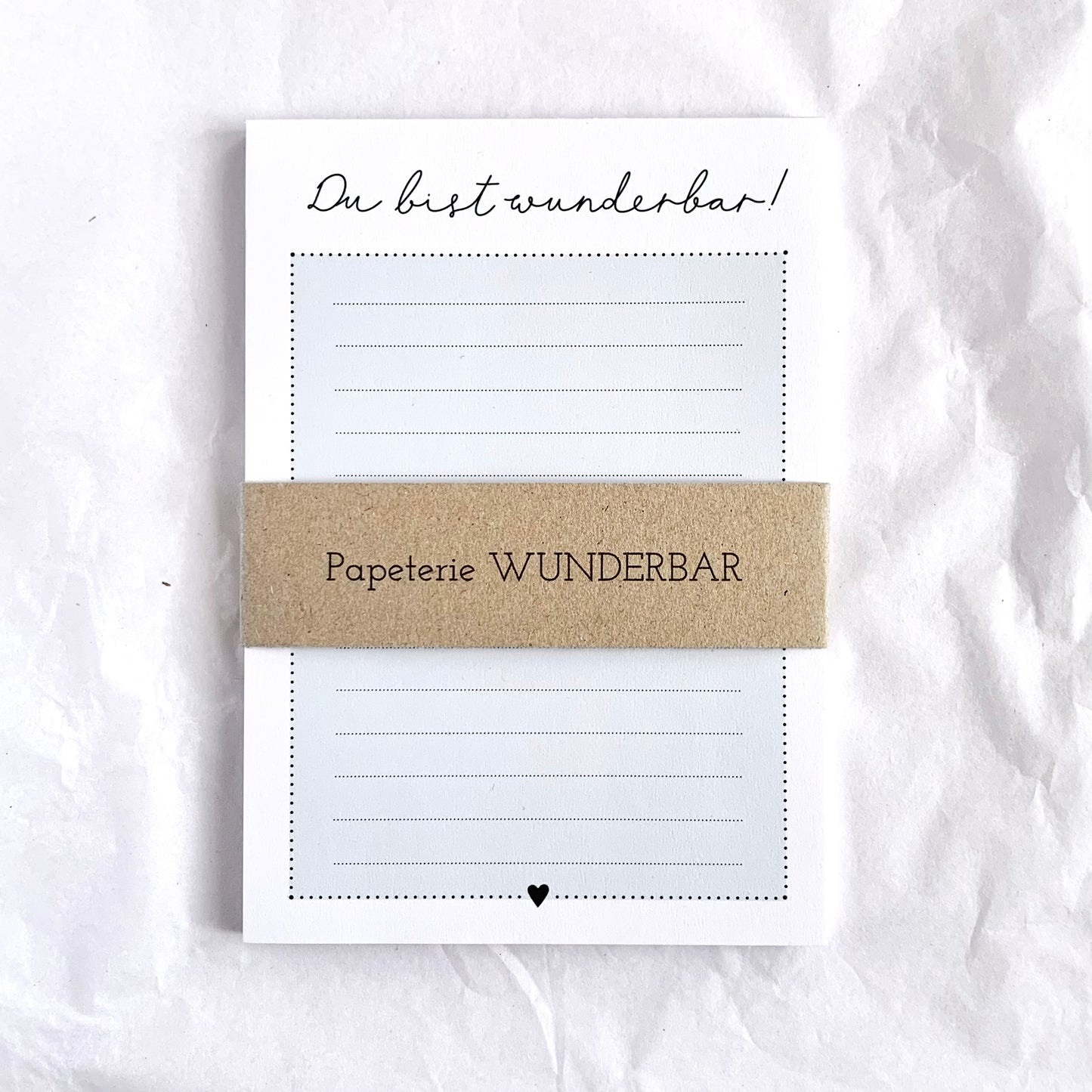 Notizblock 'Wunderbar'