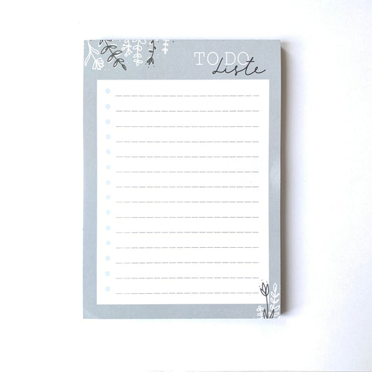 Notizblock / TO-DO-Liste 'Blumen'