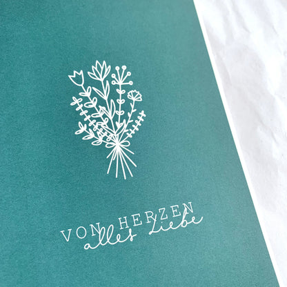 Postkarte 'Von Herzen'
