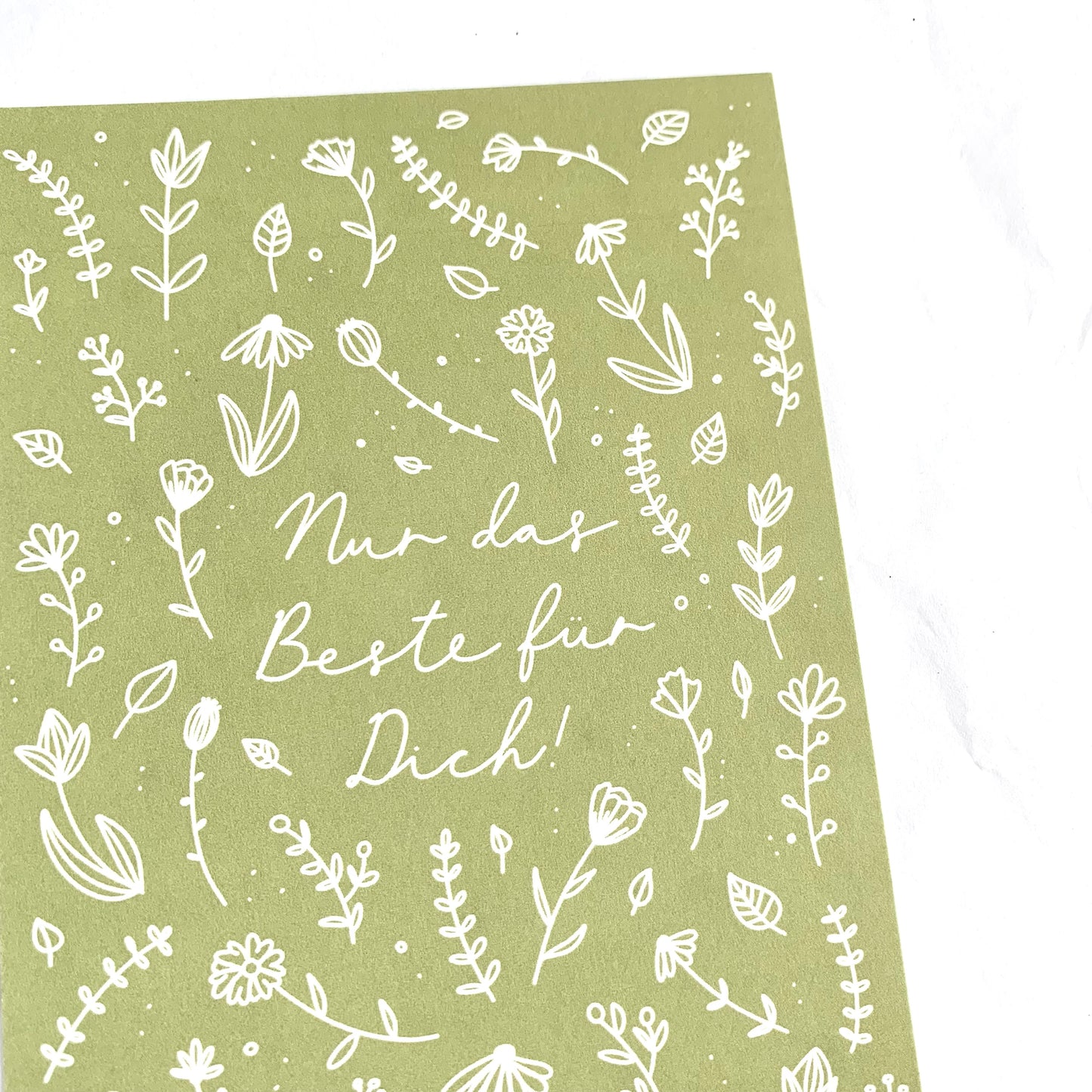 Postkarte 'Nur das Beste'